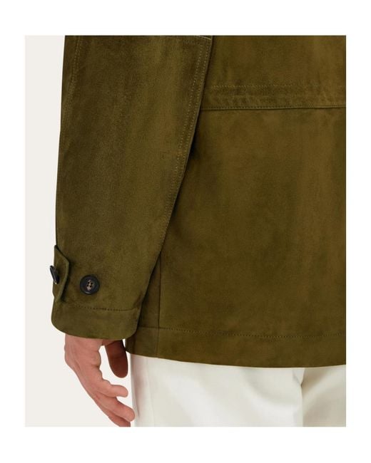 Ferragamo Green Ferragamo Pocket Detailed Field Jacket for men