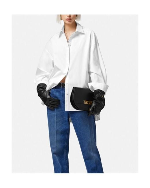 Versace White Long-Sleeved Button-Up Shirt