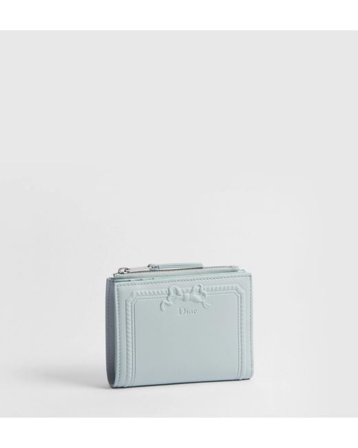 Dior Gray Medaillon Dahlia Wallet