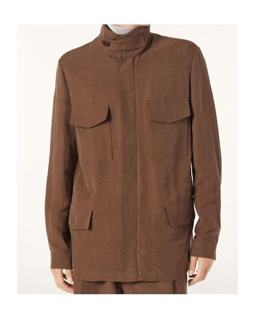 Loro Piana Brown Traveller Field Jacket for men