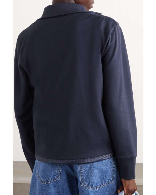 Moncler Blue Stitched Quilted Down Jacket