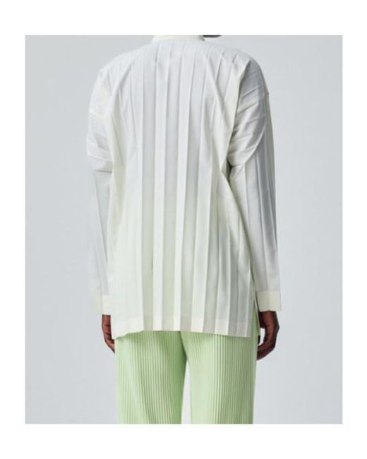 Issey Miyake White Edge Shirt for men