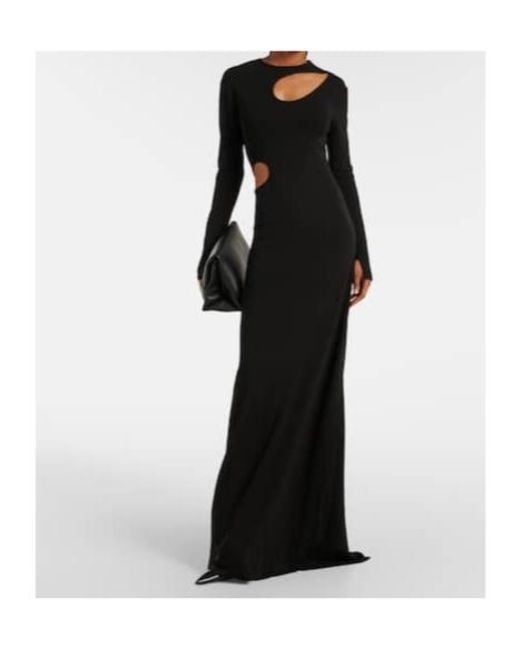 Victoria Beckham Black Cutout Maxi Dress