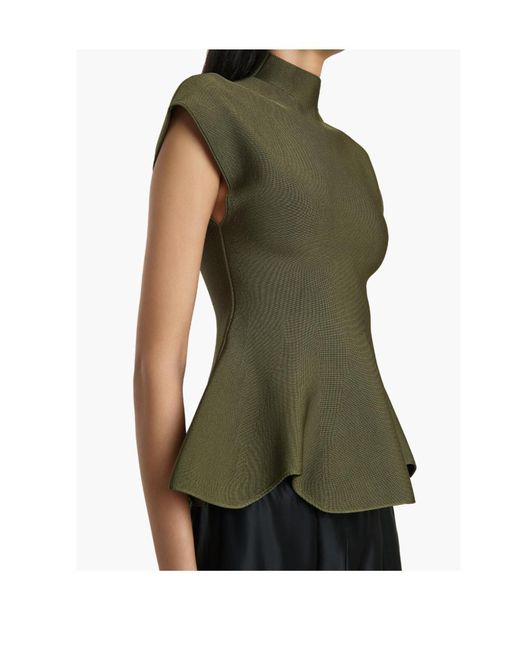 Khaite Green Andra Top