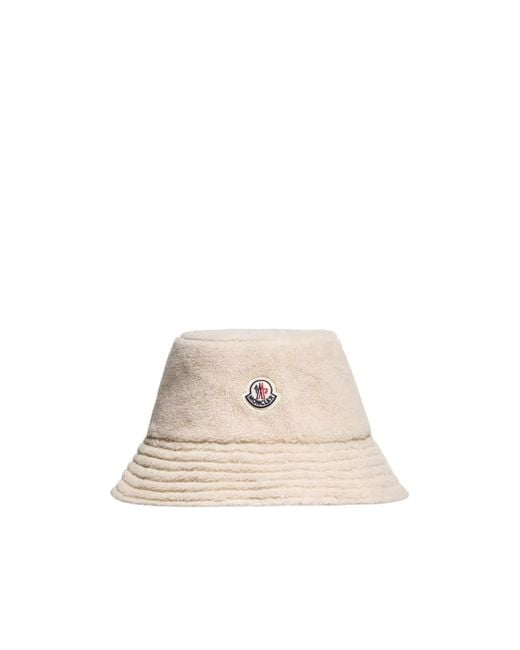 Moncler Natural Reversible Teddy Bucket Hat for men