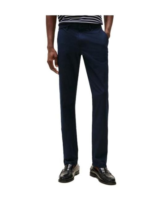 Tommy Hilfiger Blue Belt Loops Slacks for men