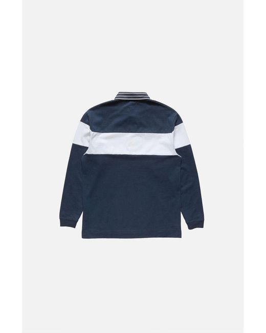 Acne Blue Striped Polo Sweatshirt for men