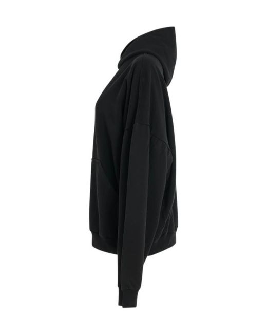 Balenciaga Black Logo Hooded Sweater for men