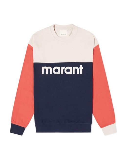 Isabel Marant Blue Aftone Cotton Sweatshirt for men