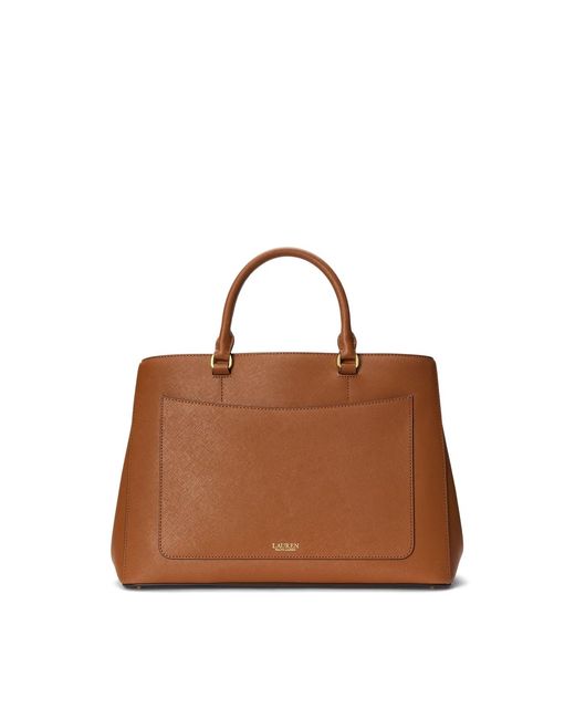 Ralph Lauren Brown Logo Detail Handbag