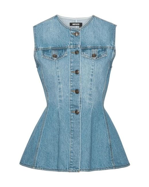 ROTATE BIRGER CHRISTENSEN Blue Tops