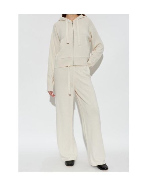 Woolrich White Drawstring Straight-Leg Pants