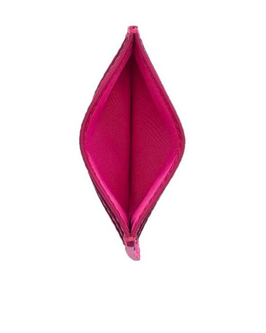Marc Jacobs Pink Logo Embossed Cardholder