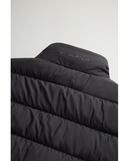 Woolrich Blue Lightweight Down Jacket for men