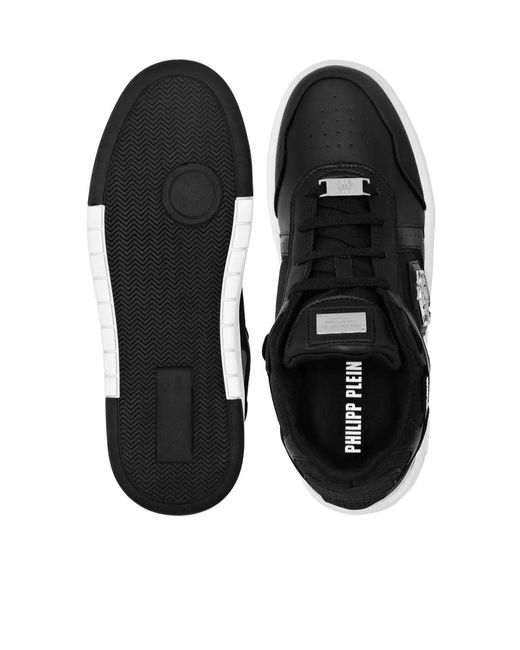 Philipp Plein Black Lo-Top Sneakers Sk8R Plein Low for men