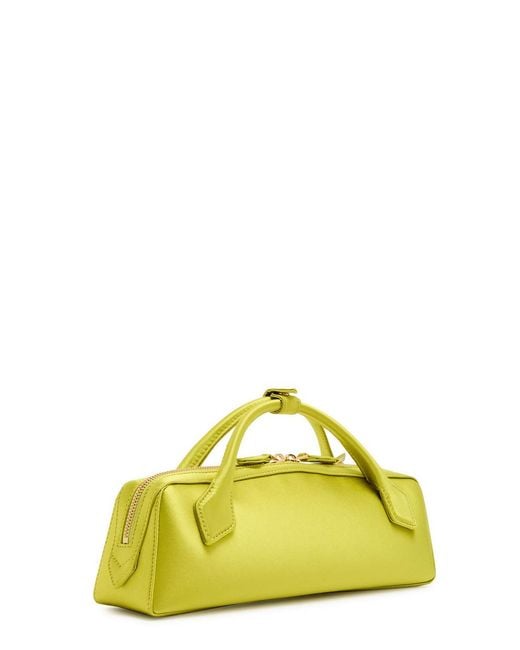 Alaïa Yellow Satin Clutch