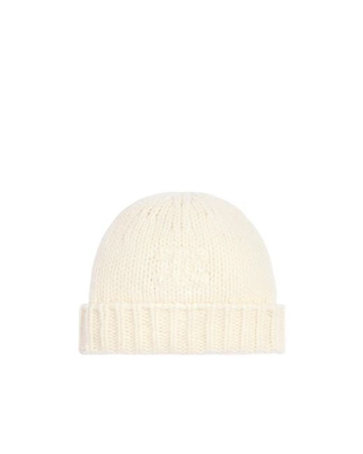 Céline White Triomphe Beanie