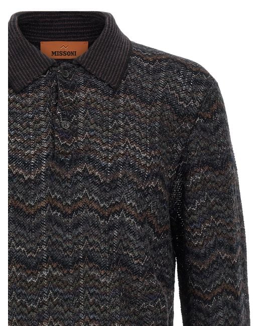 Missoni Black Long-Sleeved Sweater for men