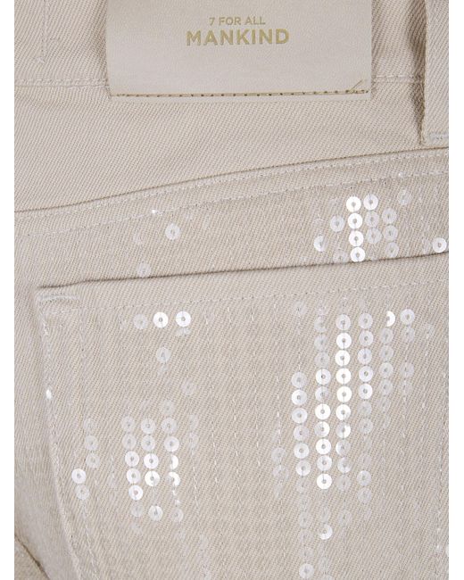 7 For All Mankind Gray Lotta Belt-Loop Pocket Jeans