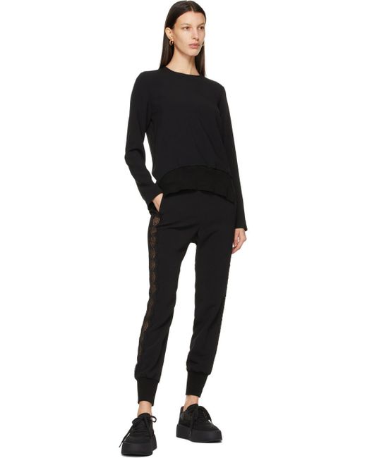 Stella McCartney Black Tapered Leg Trousers