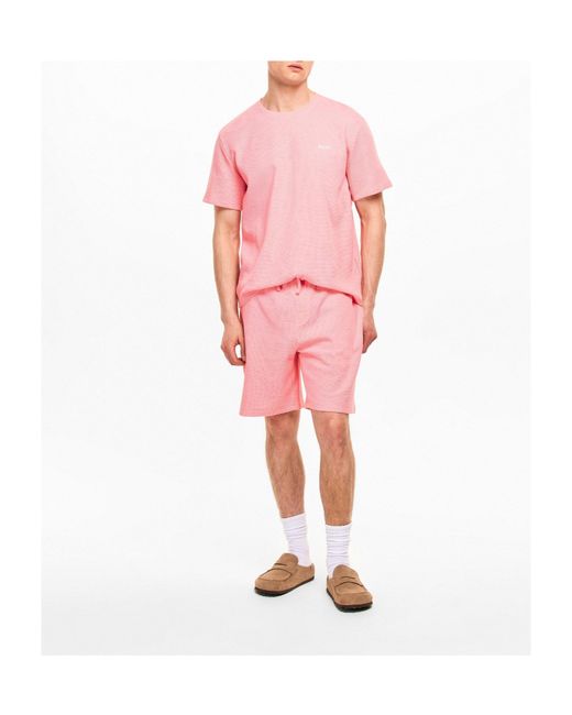 Boss Pink Comfortable Shorts for men