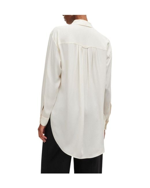 Boss White Line Blouse