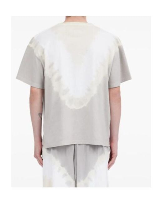 MM6 by Maison Margiela White Printed Crewneck T-Shirt for men