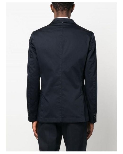 Boss Blue V-Neck Classic Blazer for men