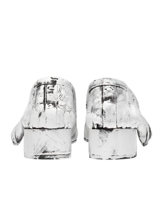 Maison Margiela White Tabi New Slip-On Ballerina Shoes