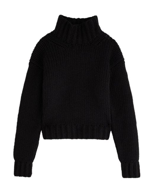 Moncler Black Logo Wool-Blend Jumper