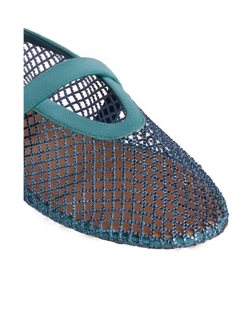 Alaïa Blue Ballet Flats