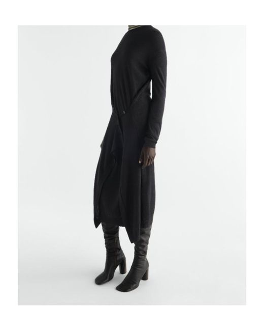 Lemaire Black Buttoned Dress