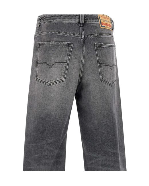 DIESEL Gray Denim Jeans for men