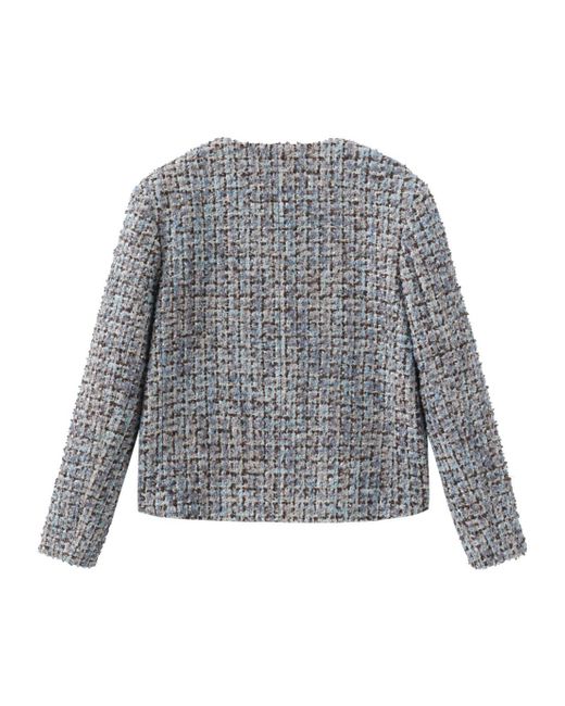 Marissa Chiara Gray V-Neck Jacket