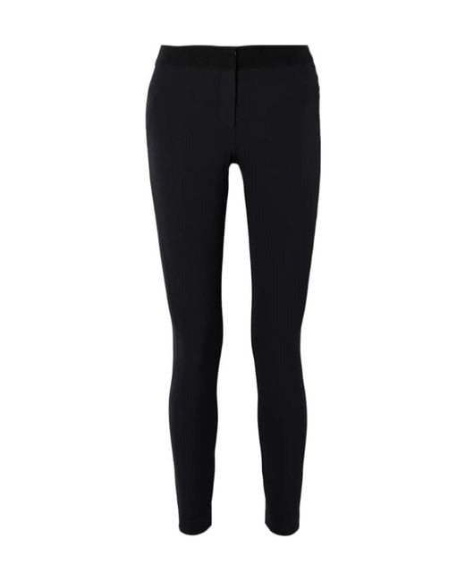 Veronica Beard Black Low-Rise Leggings