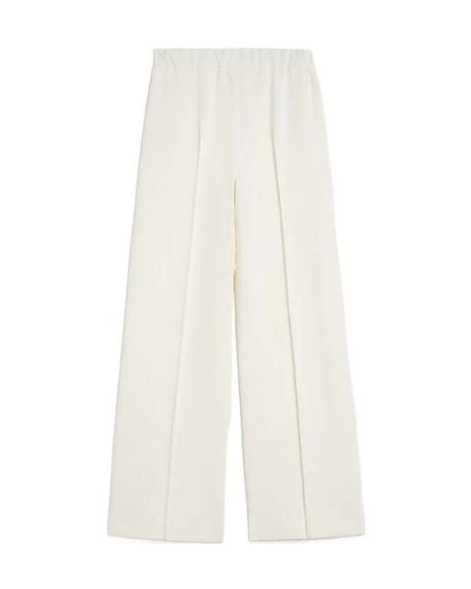 Jil Sander White Technical Cotton Trousers