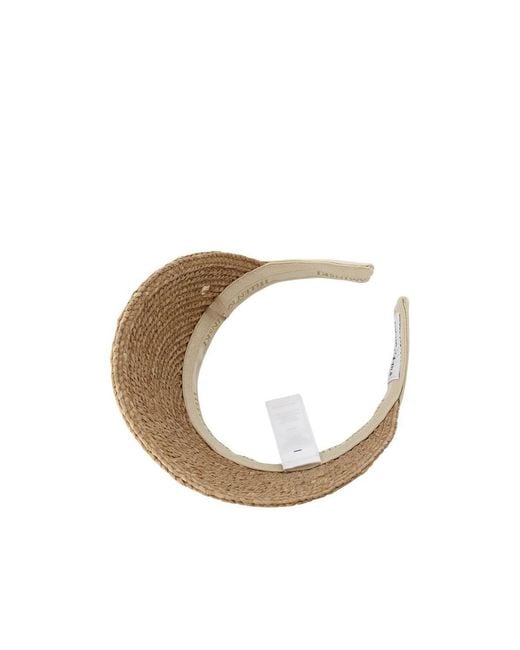 Helen Kaminski Natural 10 Raffia Visor Hat