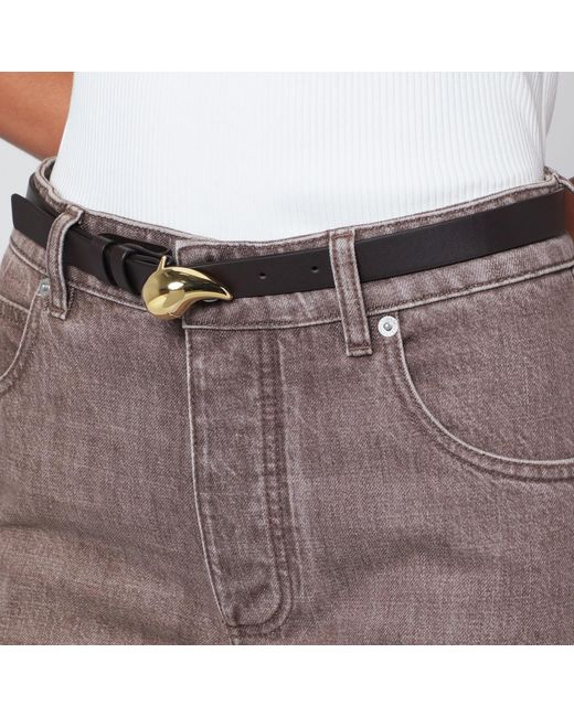 Bottega Veneta White Drop Fondente Belt