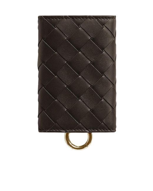 Bottega Veneta Black Intreccio Key Chain
