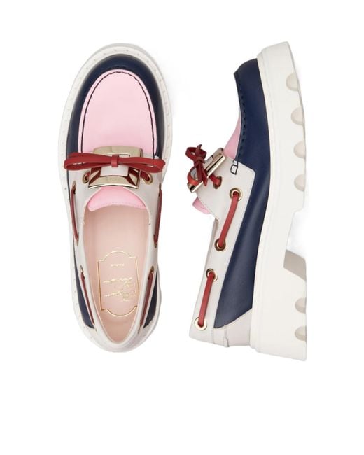 Roger Vivier Blue Viv' Rangers Truck Boat Shoes