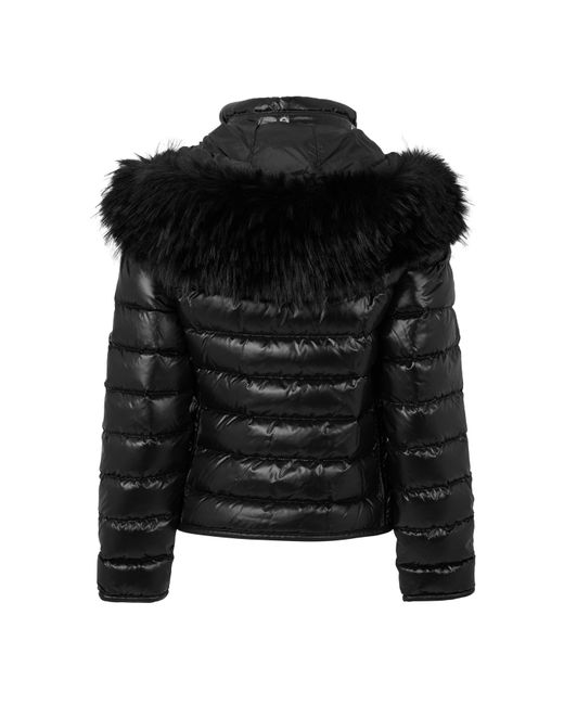 Moncler Black Glossy Short Down Jacket
