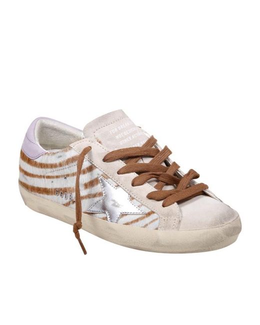 Golden Goose Deluxe Brand Multicolor Super-Star Lace-Up Sneakers
