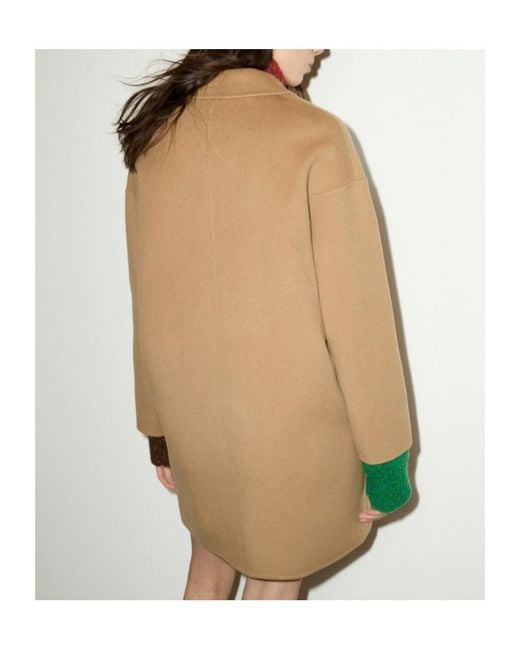 MAX&Co. Natural Double-Woven Wool Coat