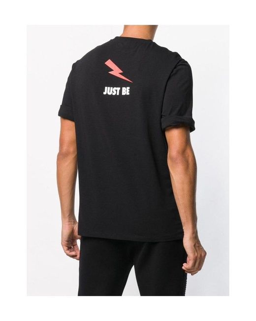 Neil Barrett Black Printed T-Shirt With Round Neck for men