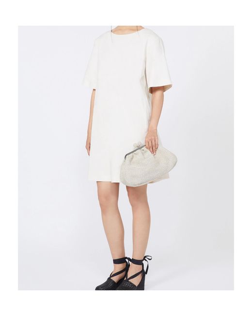 Weekend by Maxmara Natural Medium Pasticcino Sphere Clasp Shoulder Bag