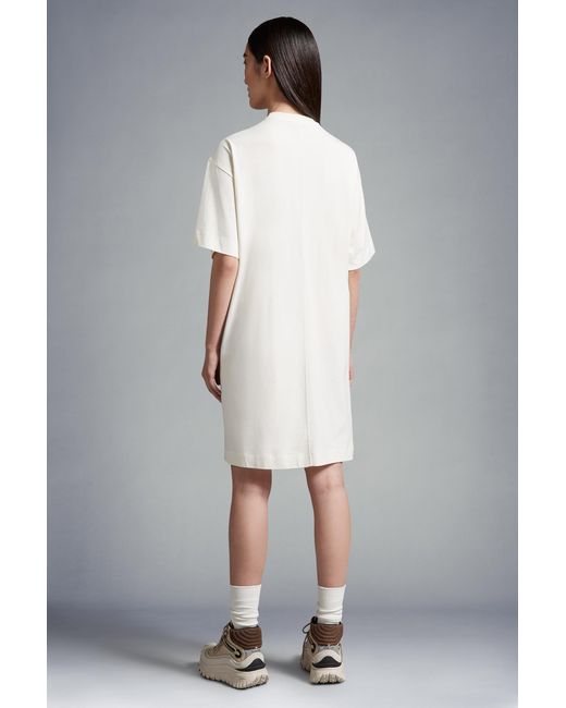 Moncler White Cotton Dress