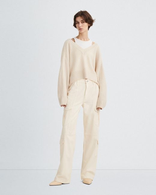 Rag & Bone White Multi-Pocket Jeans
