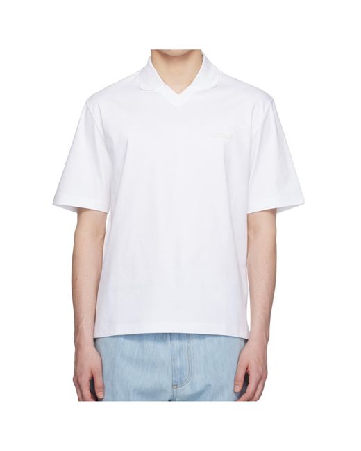Mackage White Short Sleeve Polo Shirt for men