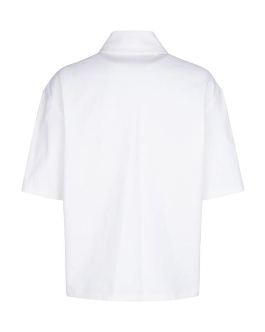 Dior Blue Short-Sleeved Casual Shirt