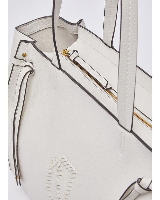 Liu Jo White Logo Detail Tote Bag